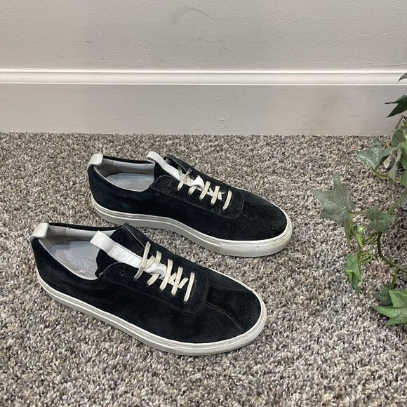 The Good Shoe Sneakers By Grenson Womens Suede Leather Sneakers Black UK 5 US 8 - Picture 5 of 10